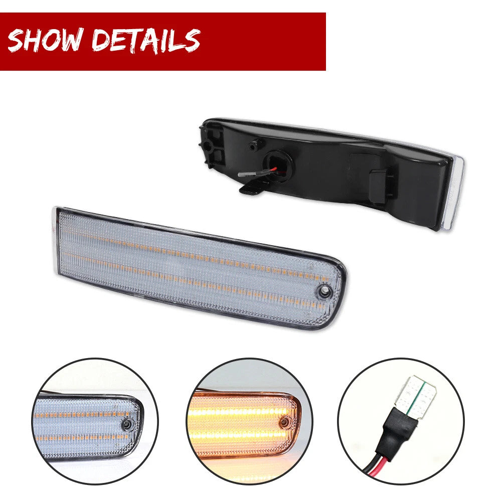 Clear Amber LED Turn Signal Light for Honda Prelude (1992–1996)