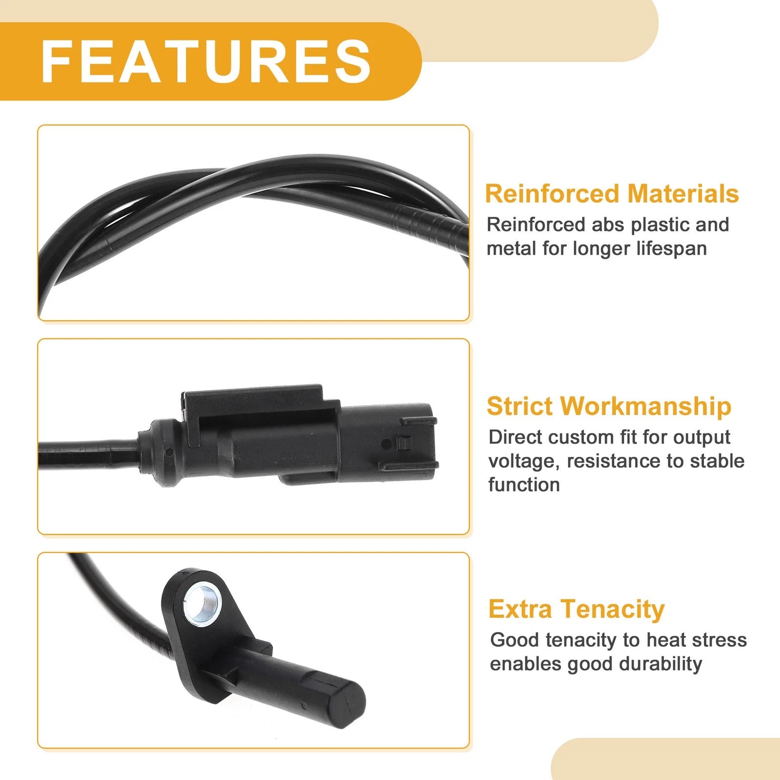 ABS Wheel Speed Sensor BK212B372BD for Ford Transit Custom (2012–2023)