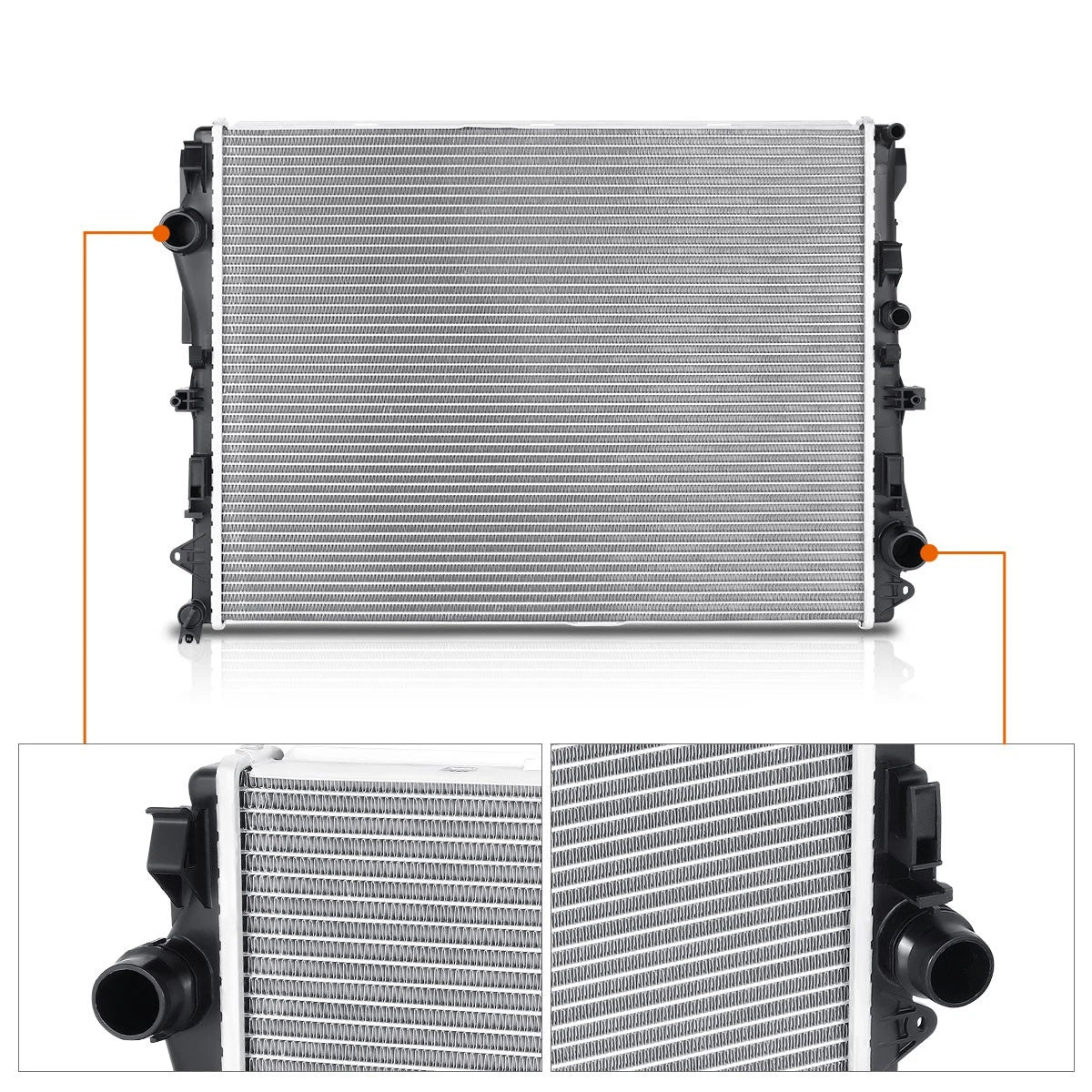2-Row Cooling Radiator DPI-13027 for Mercedes-Benz S550 S600 S63 S65 AMG (2014–2017)