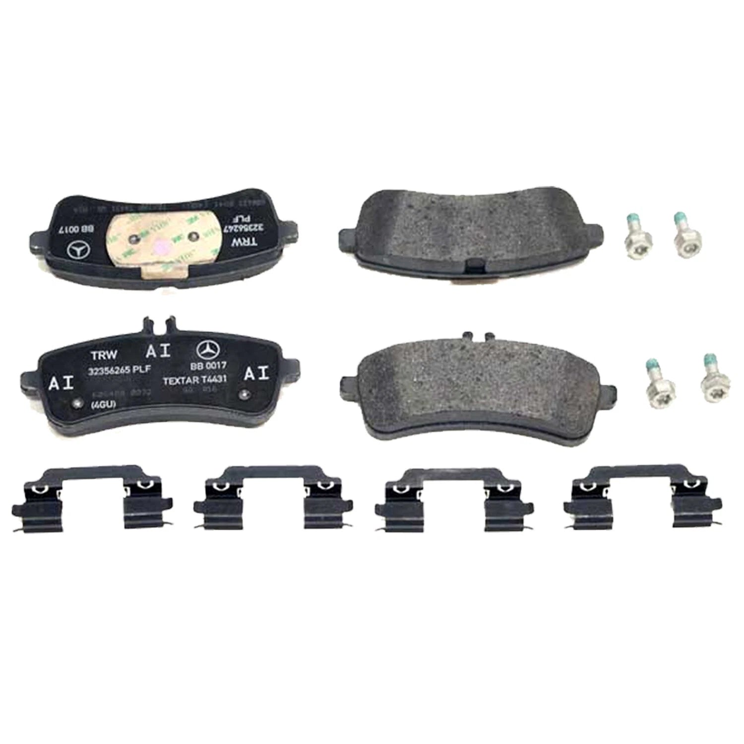 Set of 4 Rear Disc Brake Pads for W205 C217 W222 C63 AMG S63 AMG S65 AMG