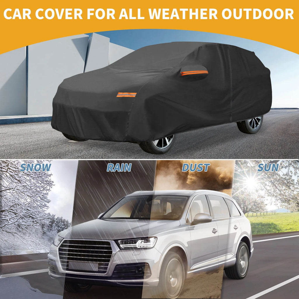 Car Cover Waterproof All Weather for Ford Escape (2013–2023) 190T-PU Zipper