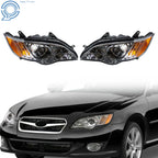 Set of 2 Halogen Chrome Headlights for Subaru Legacy (2008–2009)