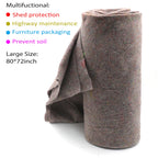 Set of 12 Heavy Duty Textile Moving Blankets 80" x 72"