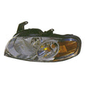 Replacement Chrome Passenger Side Head Light Assembly for 2004-06 Nissan Sentra