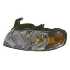 Replacement Chrome Passenger Side Head Light Assembly for 2004-06 Nissan Sentra