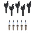 Set of 5 Ignition Coils & Spark Plugs for GMC Canyon (L5 LLR)