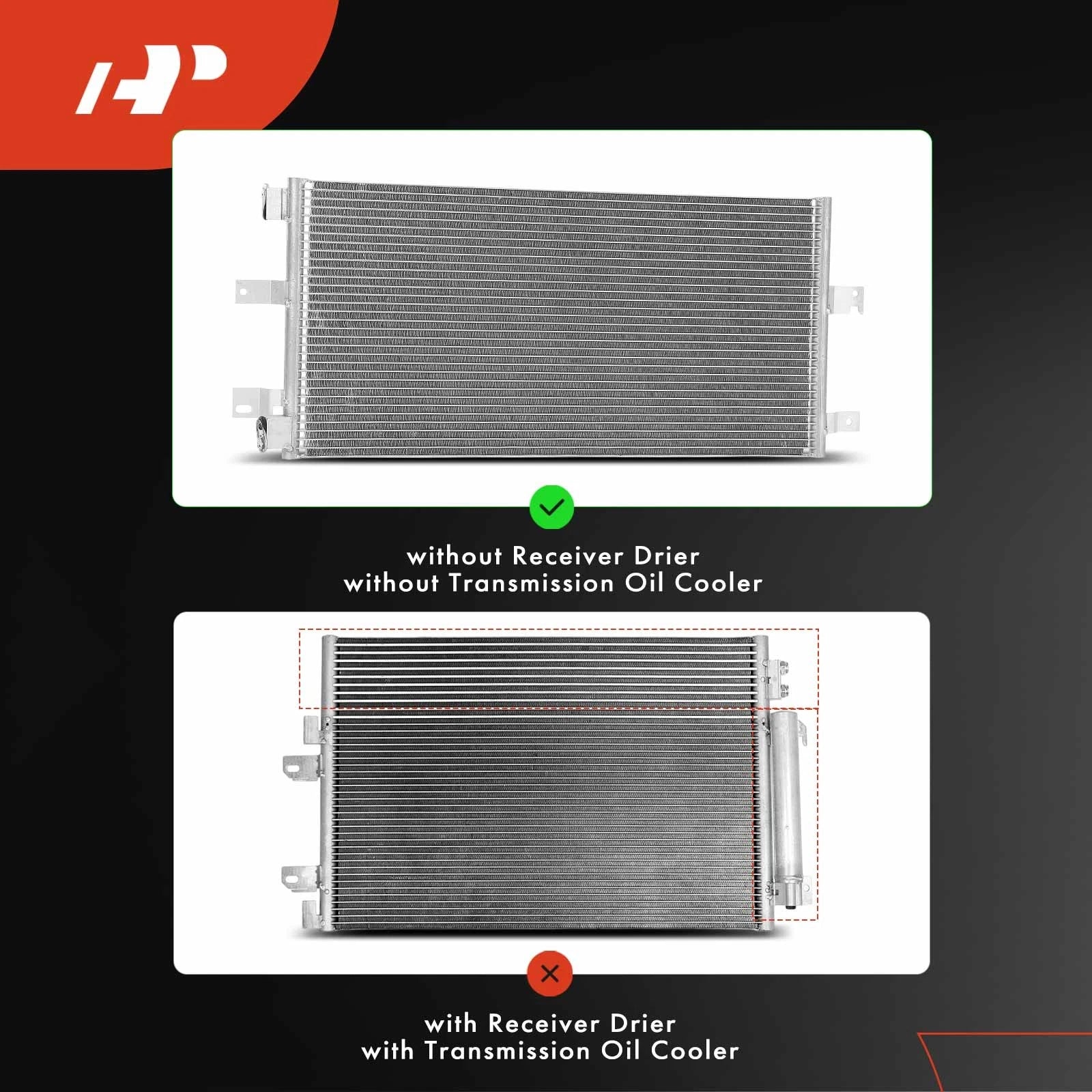 A/C Condenser with Bracket for Jeep Compass Patriot (2007-2017)