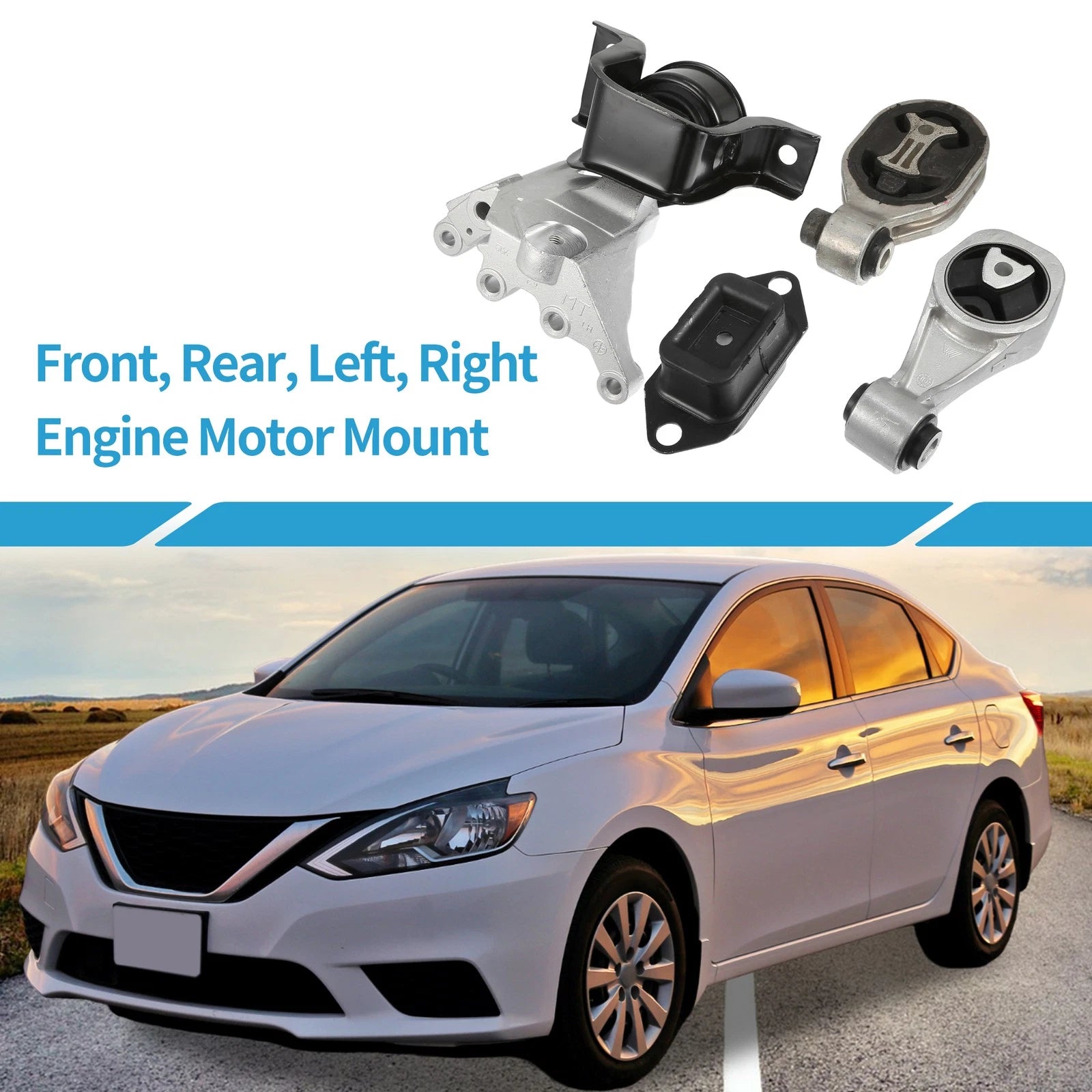 Engine Motor Mount Set for Nissan Juke 1.6L (2011–2017) & Sentra