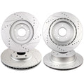 Drilled Slotted Brake Rotors for Infiniti EX35 G37X M35 Q40 350Z Maxima