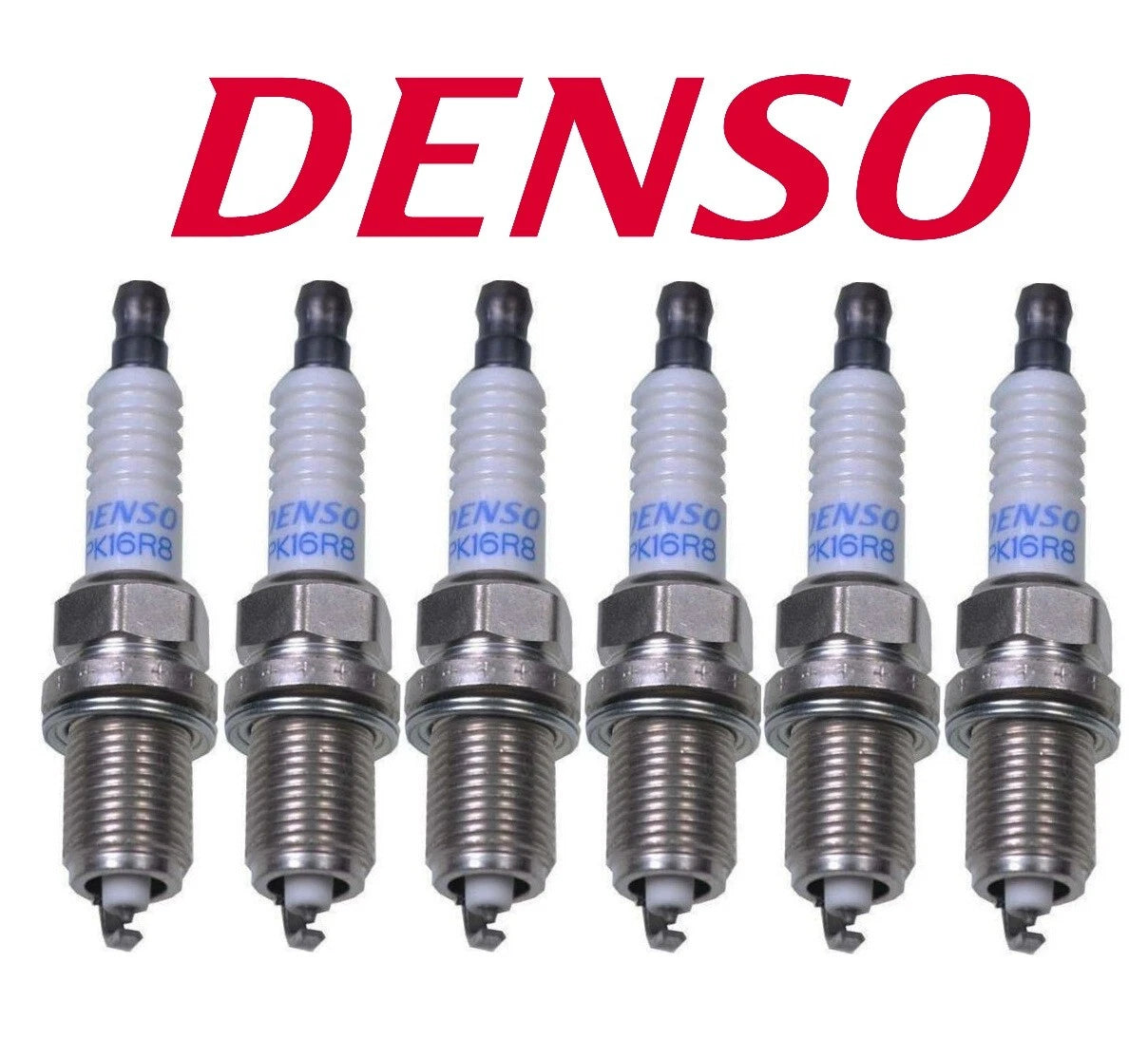 Set of 6 Denso Double Platinum Spark Plugs 3301 for Audi Chevy Mazda Nissan