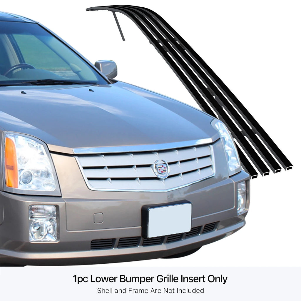 Stainless Black Billet Grille Insert for Cadillac SRX (2005-2009)