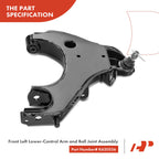 Set of 8 Front Control Arm, Ball Joint & Tie Rod End for Nissan Frontier
