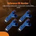 Set of 4 Fuel Injectors for Toyota Matrix Base 1.8L (2005–2008) 23250-0D050