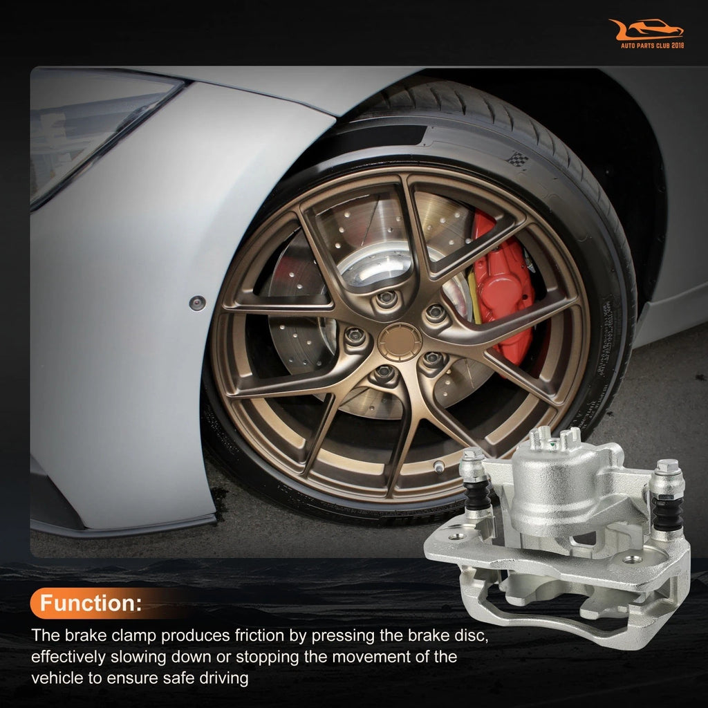 Set of 2 Brake Calipers with Bracket for Honda Fit (2009–2019)