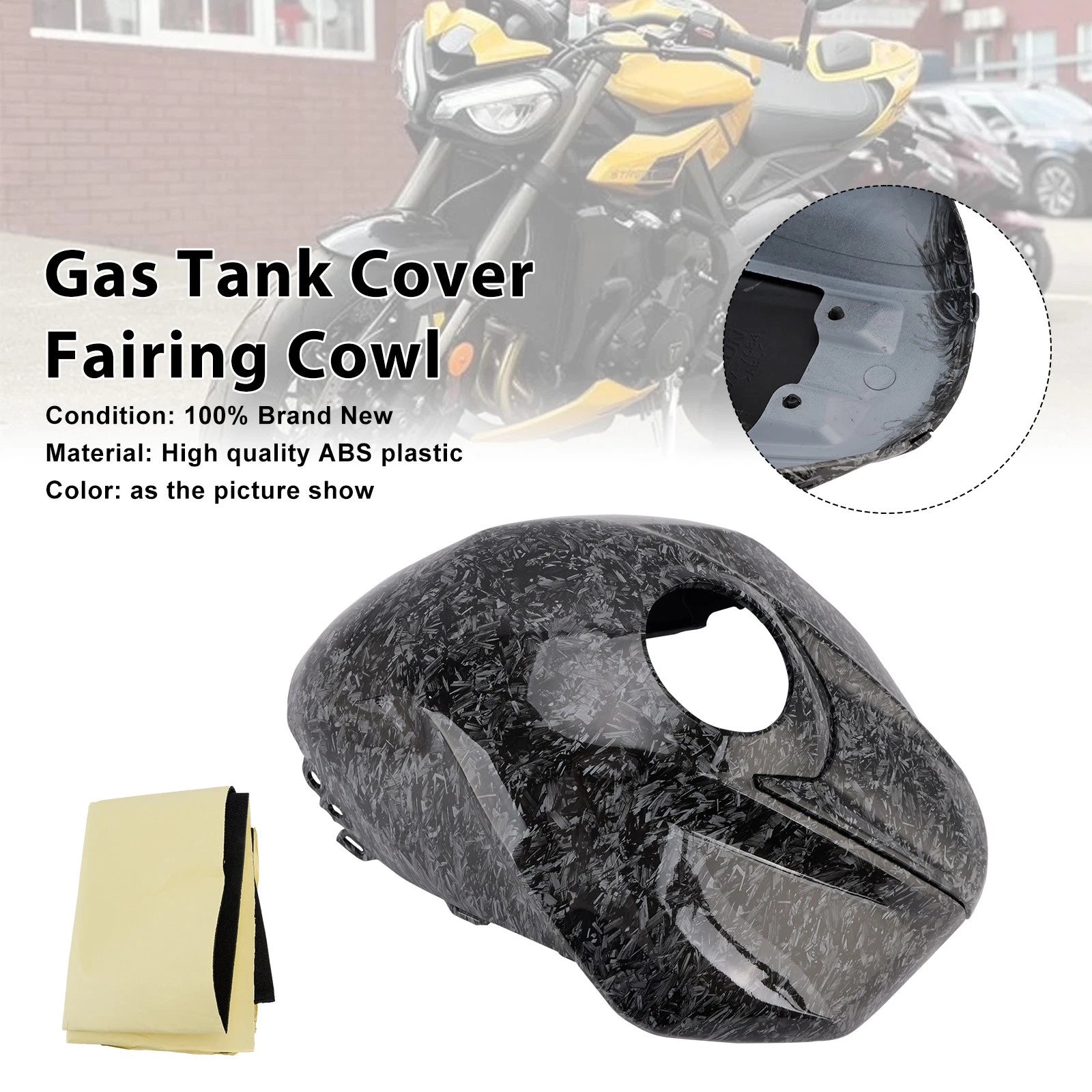 Gas Tank Cover Trim for Street Triple 765 R/RS (2023–2025)