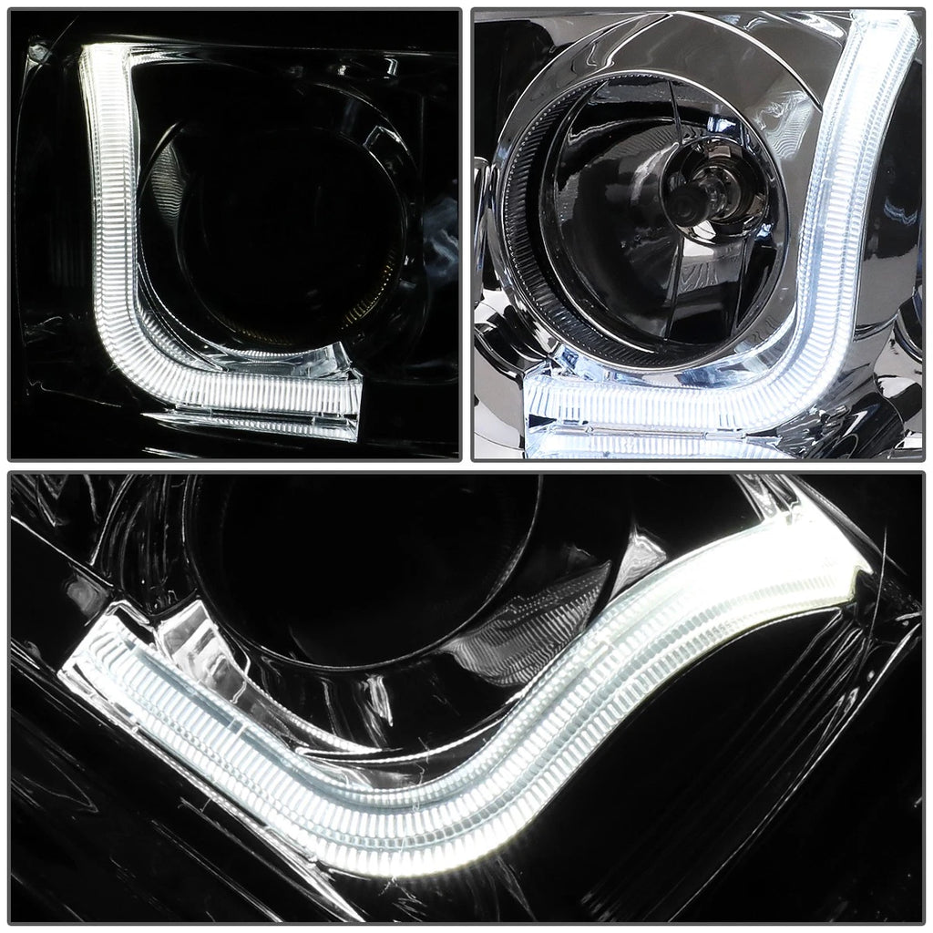 Smoked/Clear LED DRL Bar Projector Headlight for Ford F-150 (2004–2008)