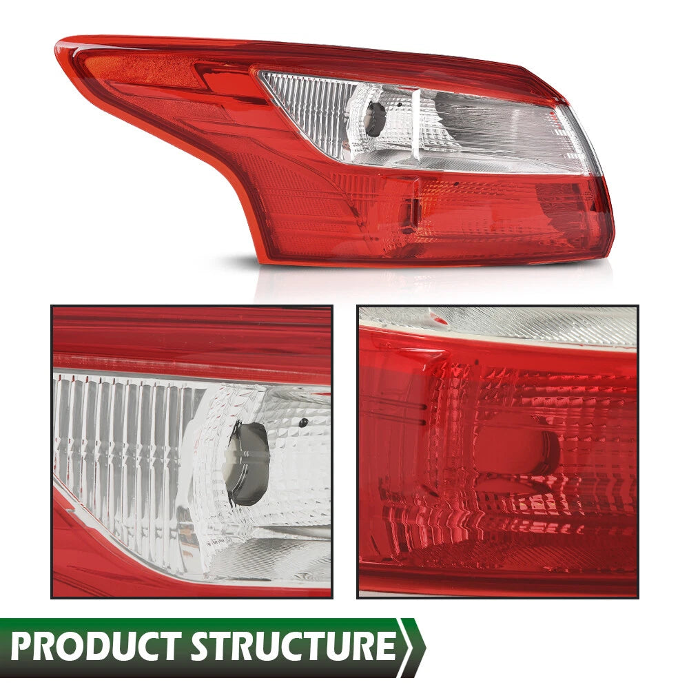 Rear Outer Tail Light Brake Lamp Assembly for Ford Focus (2012–2014)