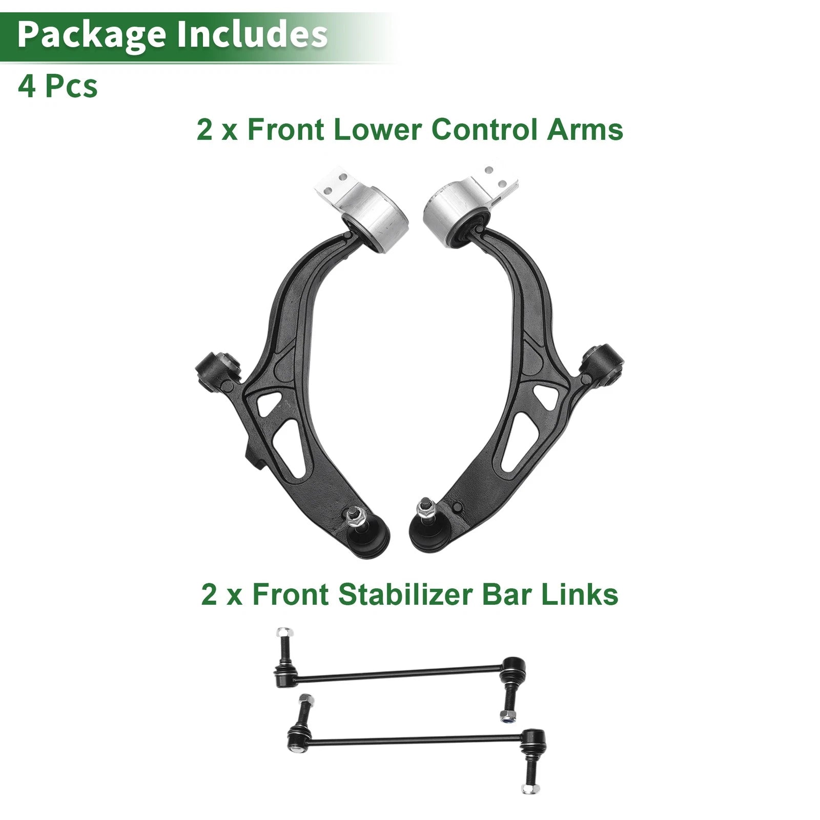 Set of 4 Front Lower Control Arms for Ford Explorer (2011–2018) No.K622215/K622216/K750616
