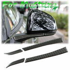 Carbon Fiber Rearview Mirror Trim Sticker for Ford Mustang 2015–2024