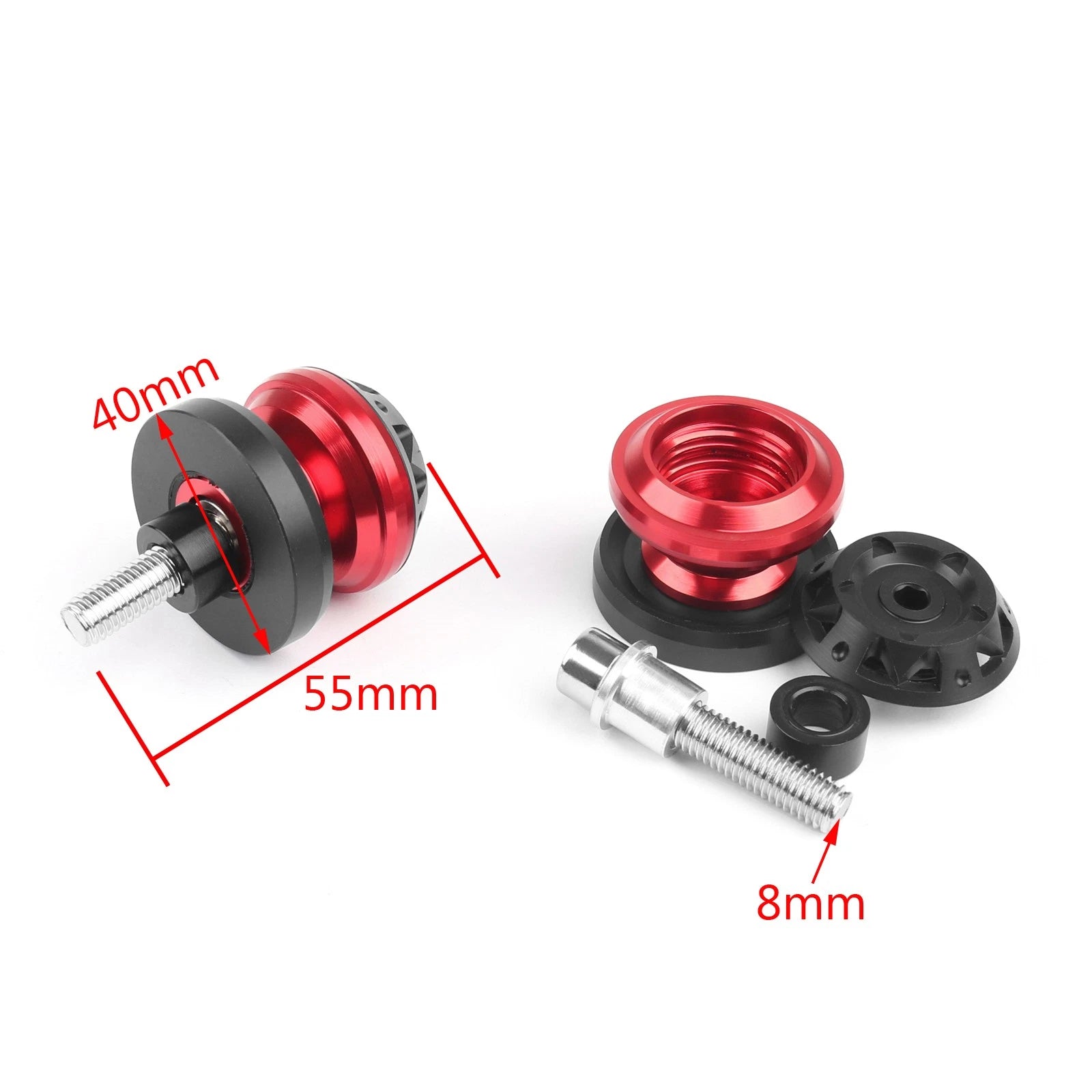 CNC 8mm Swingarm Sliders Spools for Honda CBR900RR CBR929RR CBR954RR (1996–2003)