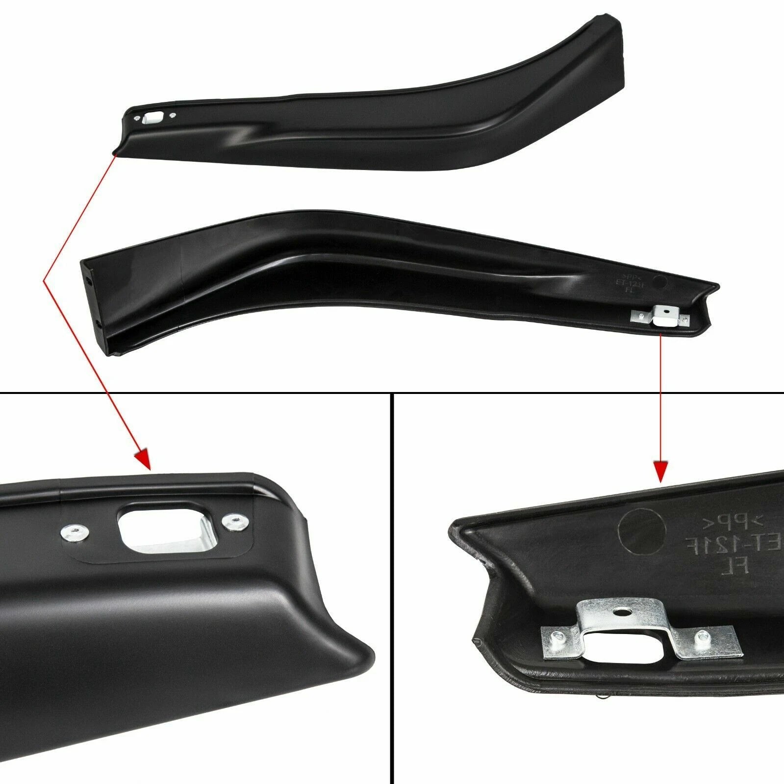 Set of 4 HFP-Style Bumper Spoiler Lips for Honda Accord (2013-2015)