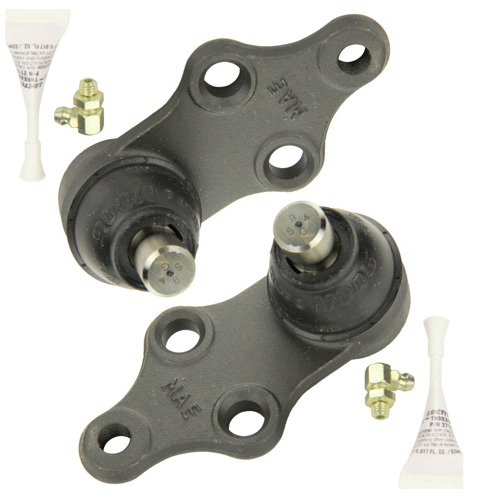 Set of 2 Front Lower Ball Joints for Hyundai Tucson, Kia Sportage