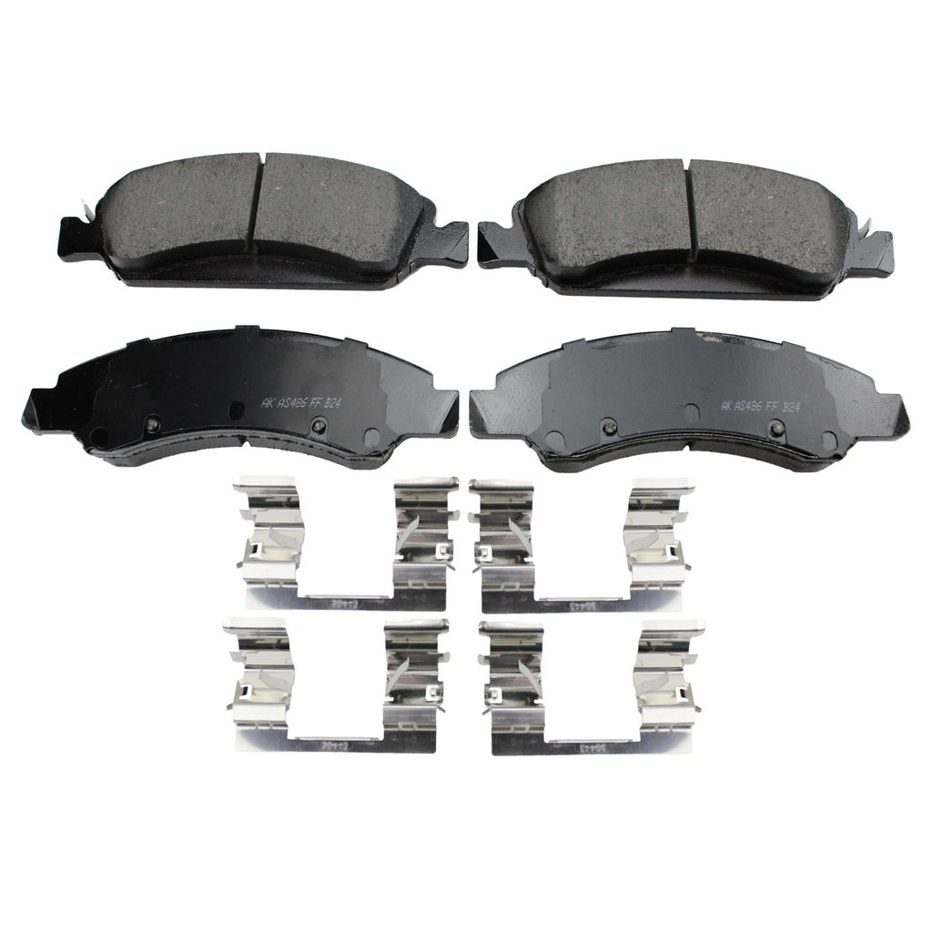 Front Rotors & Akebono ProACT Ceramic Brake Pads Kit for Sierra 1500 (2014–2020)