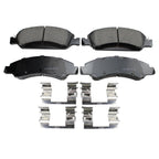 Front Rotors & Akebono ProACT Ceramic Brake Pads Kit for Sierra 1500 (2014–2020)