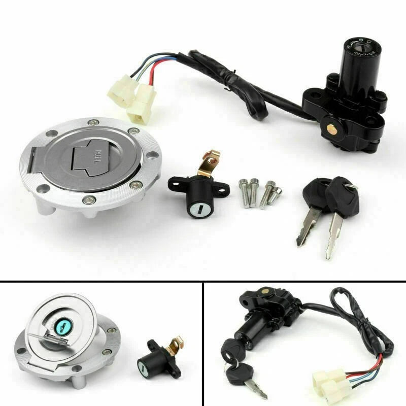 Ignition Switch, Gas Cap, Seat Key Kit for Yamaha XVS1300 (2007–2017)