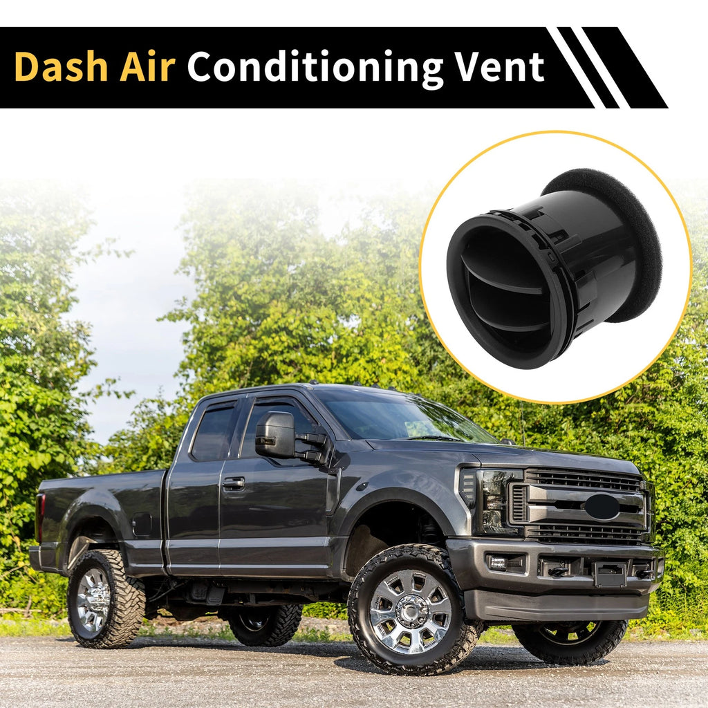 Dash AC Heater Air Vent for Ford F150 (2004–2008) Center Outlet Black