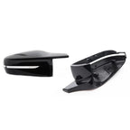 2Pcs Mirror Cap Cover for BMW 5-Series G30 G31 (2017–2024) Gloss Black