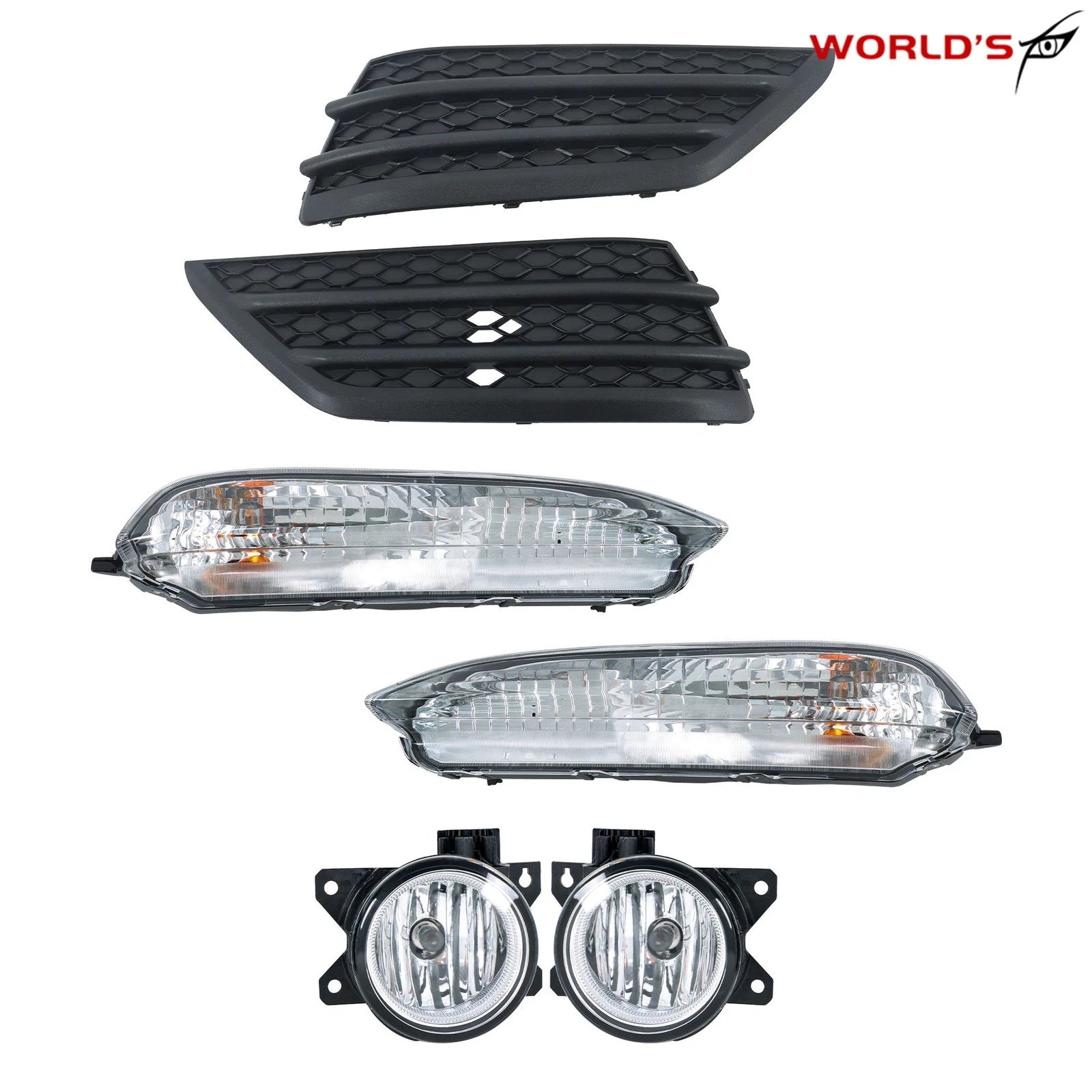 Pair of Fog Lights with Covers for Honda Pilot (2016–2018)