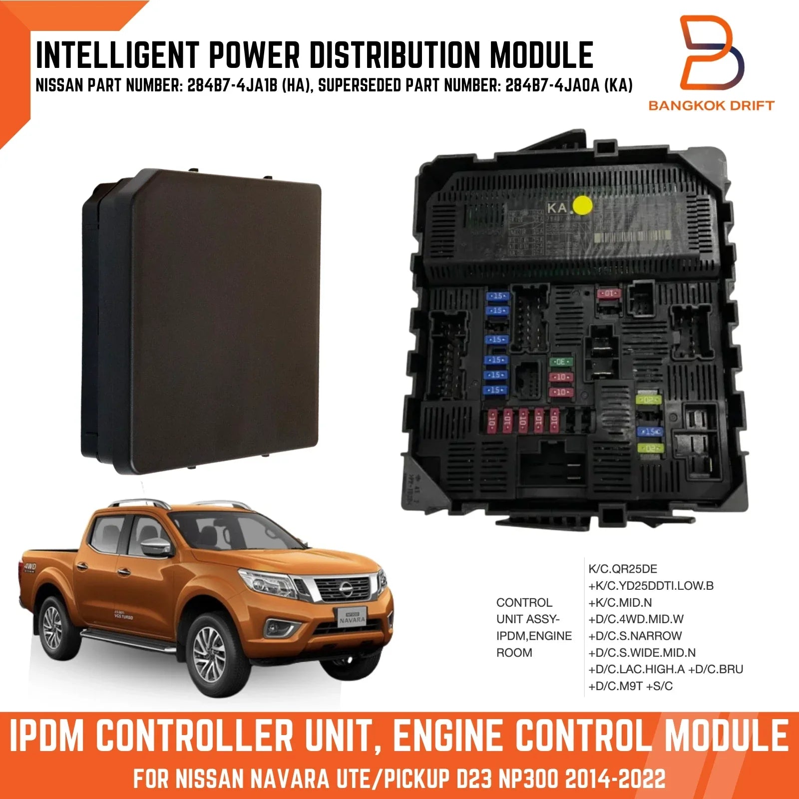 IPDM Module Controller Unit for Nissan Navara D23 NP300 (2015-2023)