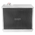 3-Row Aluminum Racing Radiator + Cooling Fan Shroud for Chevy GMC C/K C10 (1963–1966)