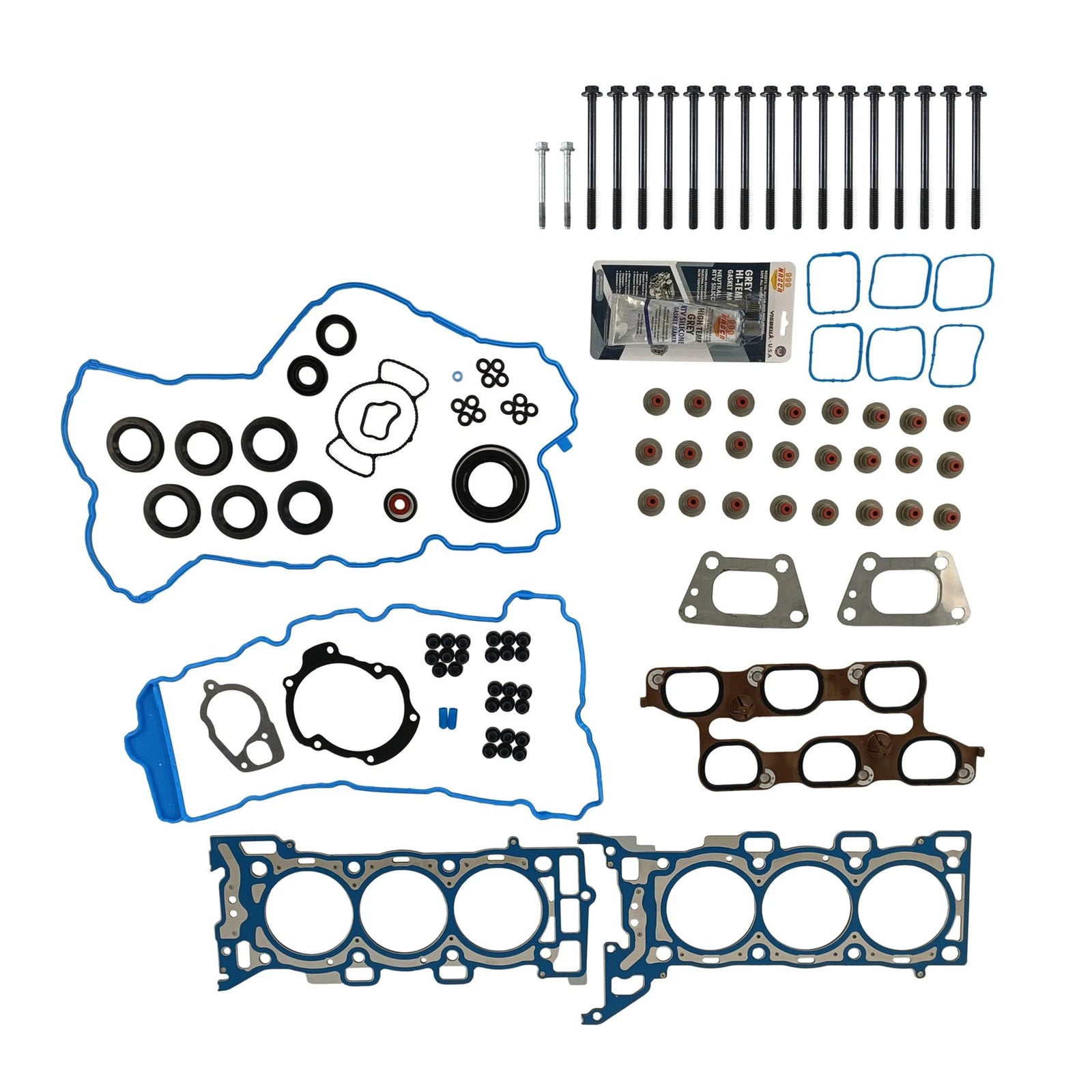 Set of 10 Head Gasket Bolts for Cadillac CTS, Chevrolet Equinox, GMC (2003–2019)
