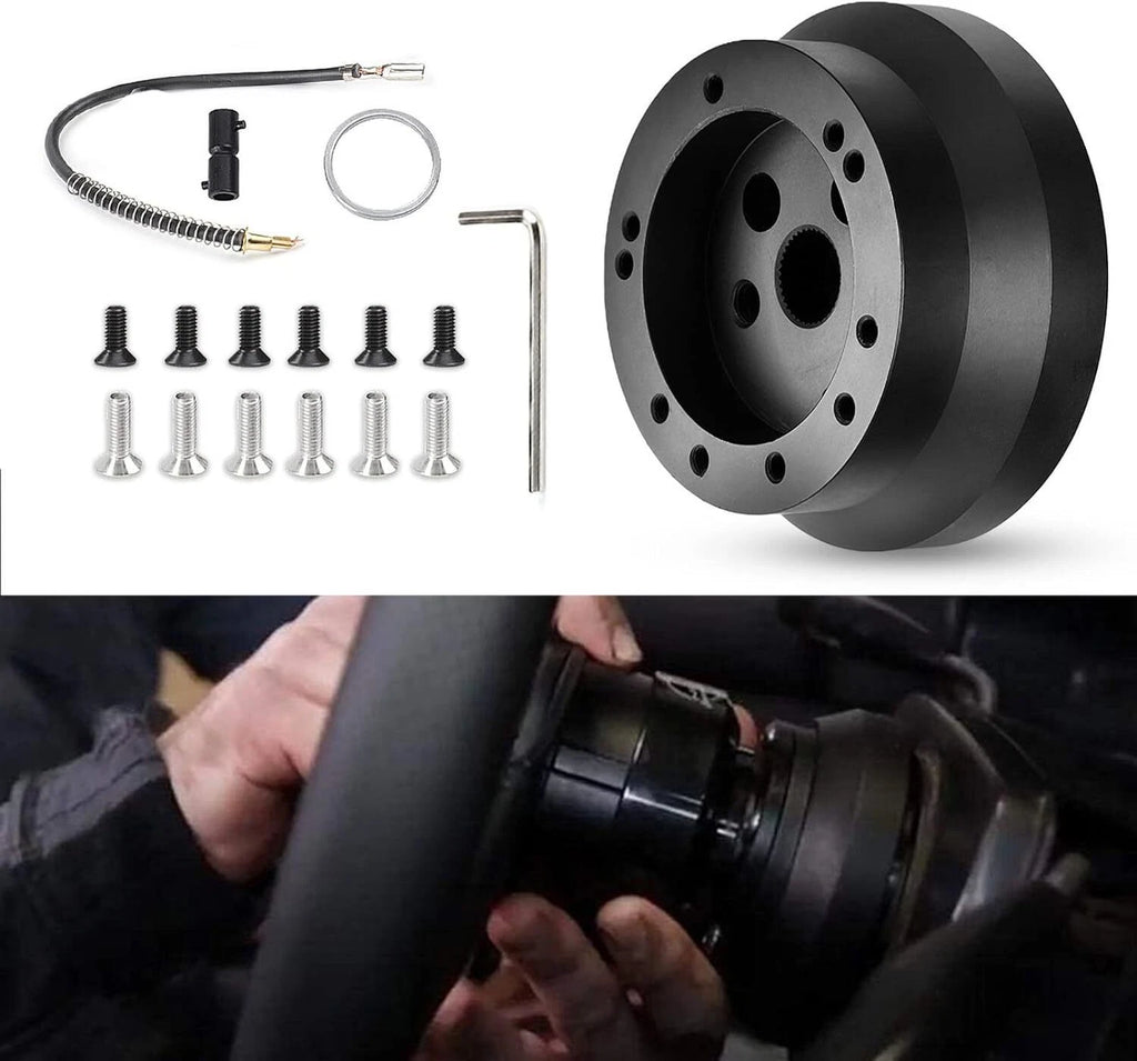 Steering Wheel Hub Adapter for GM Chevy 5 & 6 Hole (Flaming River, Ididit)