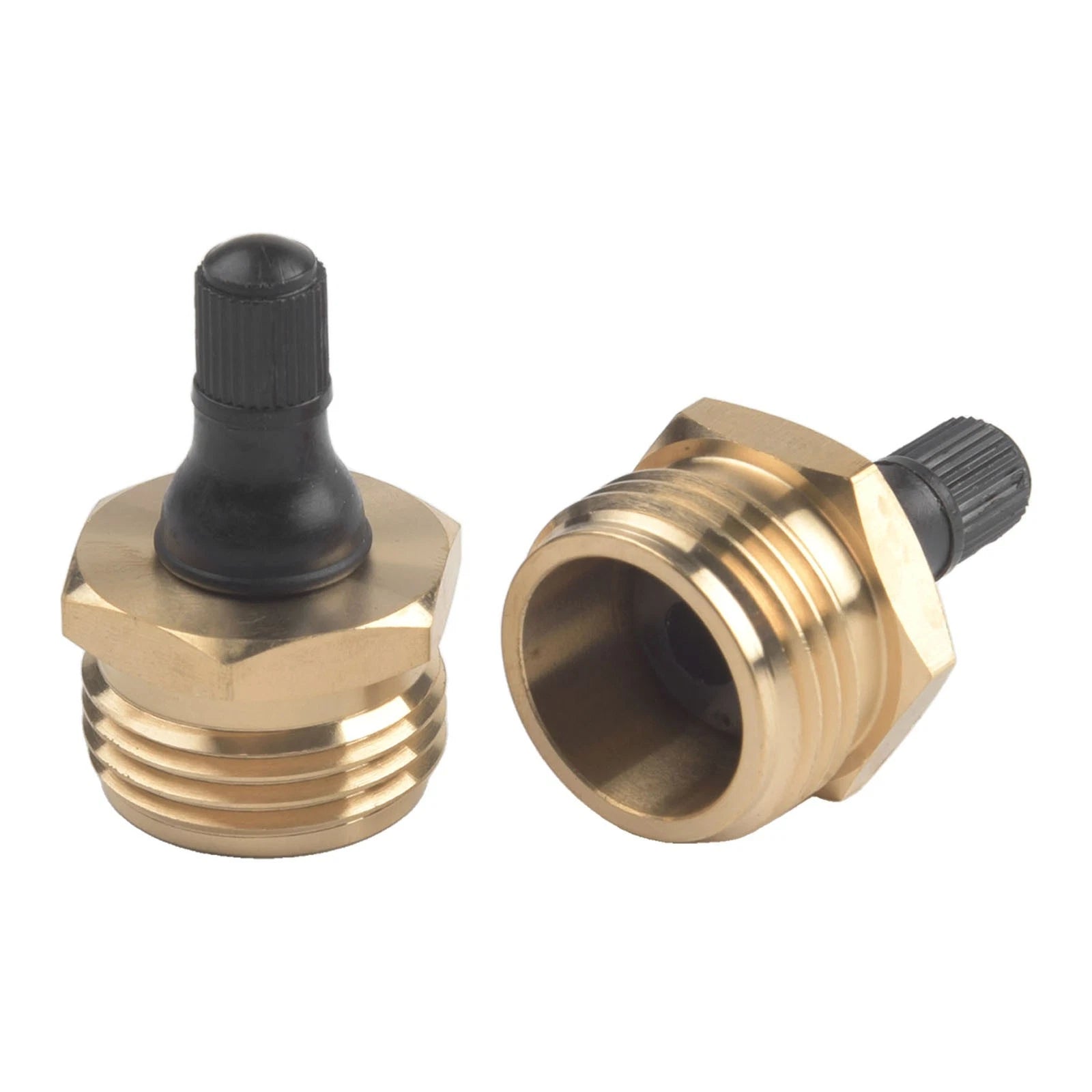 2 Pcs Compact Brass Blow Out Adapters for RVs and Marine