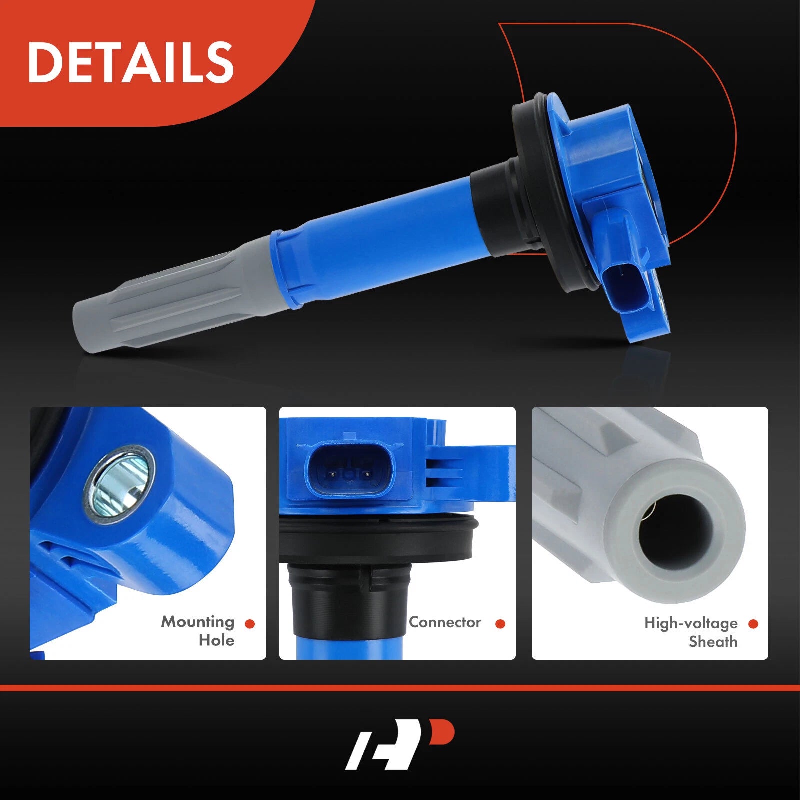 Set of 8 Blue Ignition Coils for Ford F-150, Mustang (2011–2016)