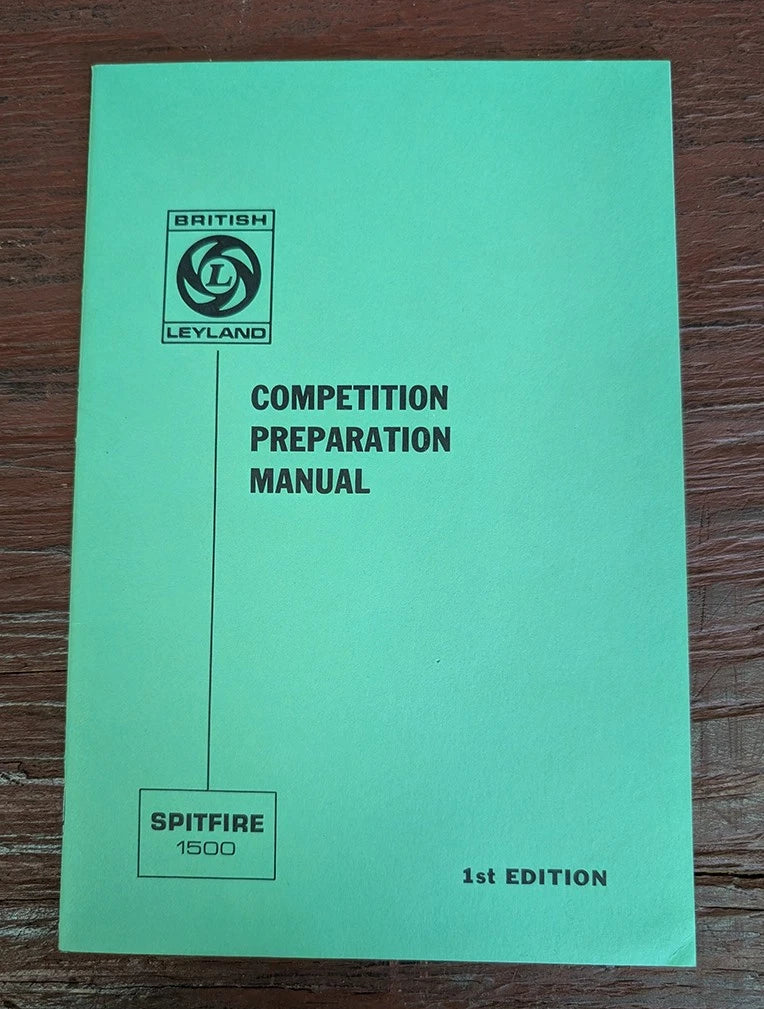 Competition Preparation Manual for Triumph Spitfire 1500 (1973-1980)