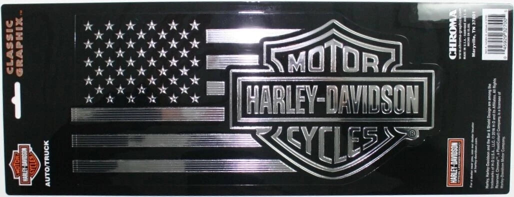 Large Bar & Shield American Flag Decal for Harley-Davidson (CG32700)