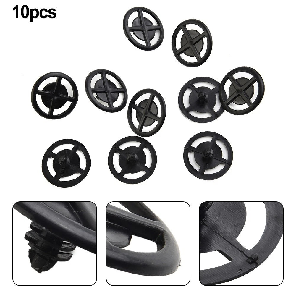 Set of 10 Hood Insulation Retainer Clips for Nissan (Fits 65832-F5000, 65846-30F00)