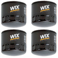 Set of 4 WIX Engine Oil Filters for Various Makes Models (Spin-On)