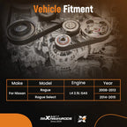 Serpentine Belt and Tensioner Kit for Nissan Rogue Select (2014–2015)
