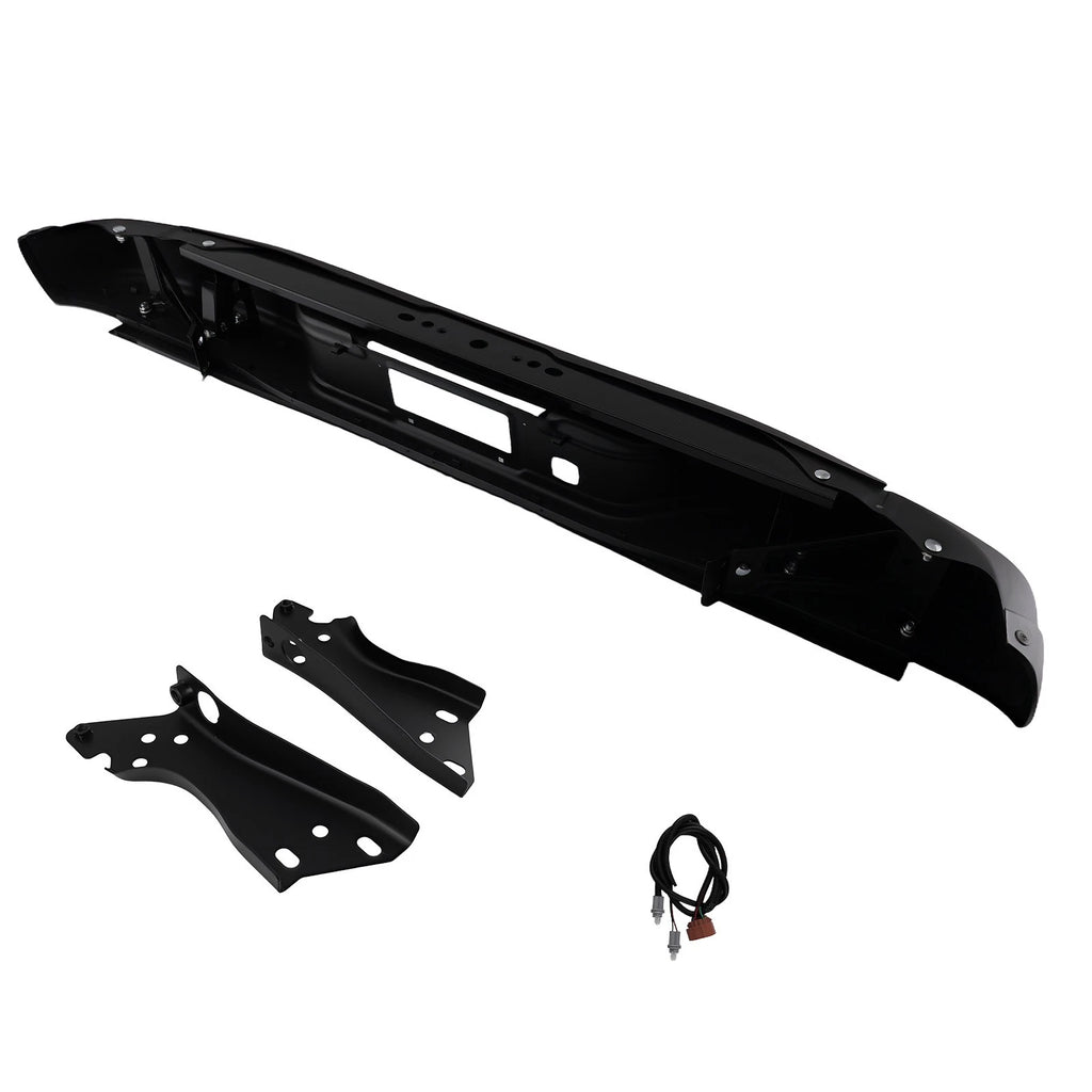 Rear Step Bumper Assembly for Silverado Sierra (1999–2007) Black