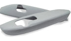 Leather Synthetic Door Panel Armrest Cover for Acura RL (2005–2012) Gray