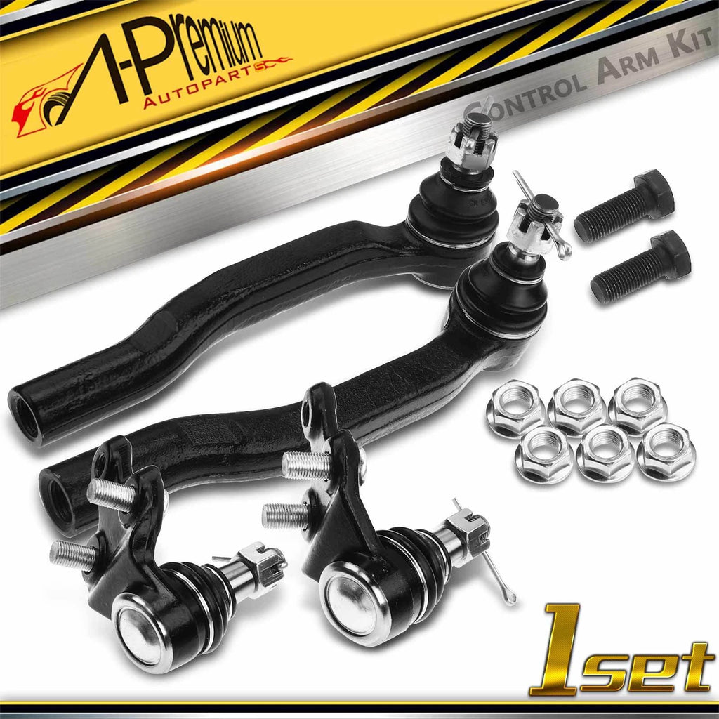 4xFront Lower Ball Joint Tie Rod for Toyota Sienna (2004–2010)