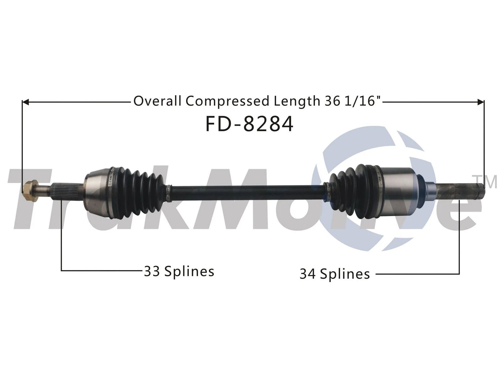 Rear Drive Left Axle Shaft for Lincoln Navigator, Ford Expedition (2003–2008)