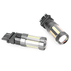 T25 3157 Dual-Color Switchback 66 SMD Bulbs for Turn Signal Light 12V