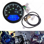 Digital Motorcycle Odometer Speedometer Tachometer Gauge LCD Universal