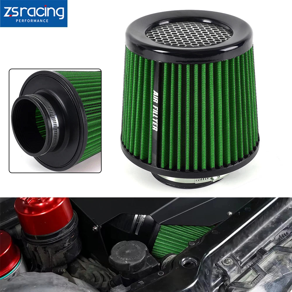 3" Cold Air Intake Cone Replacement Dry Air Filter for